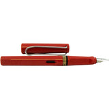 Lamy Safari Fountain Pen, Red Broad Nib (L16B) LAMY