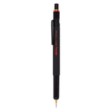 rOtring 1900181 800+ Mechanical Pencil and Touchscreen Stylus, 0.5 mm, Black Barrel Rotring