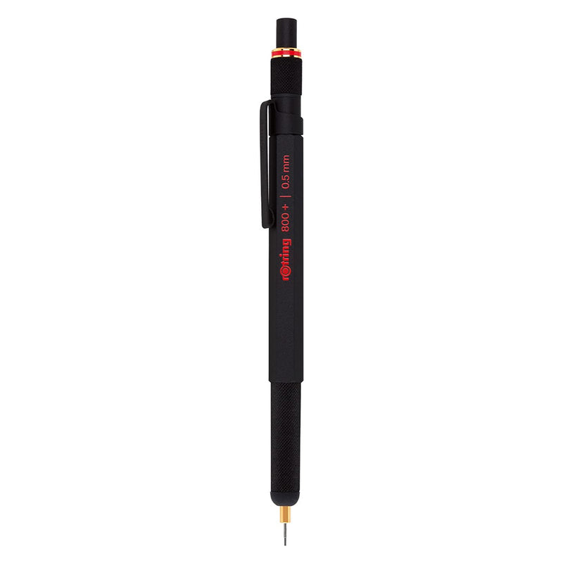 rOtring 1900181 800+ Mechanical Pencil and Touchscreen Stylus, 0.5 mm, Black Barrel Rotring
