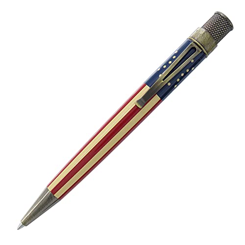 RETRO51 Tornado Vintage Metalsmith Bennington American Flag Pen, Multicolor (R51-VRR-2125) Retro 51
