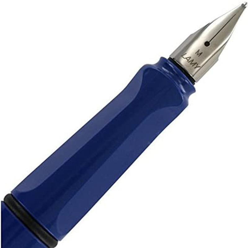 LAMY Blue Safari Fountain Pen with Medium Nib and Blue Ink (L14M) LAMY